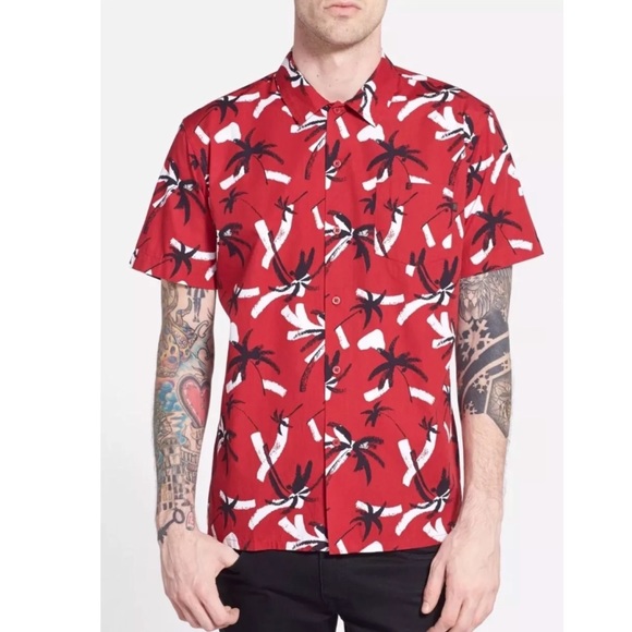 Obey Other - Obey Gulf Print s/s button front casual fit shirt